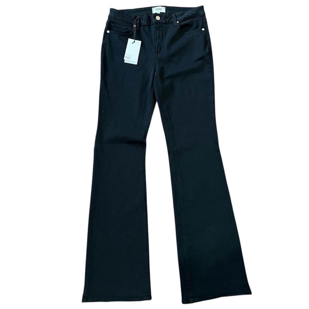 Paige Skyline Boot Black Overdye Jeans Size 31 Nwt